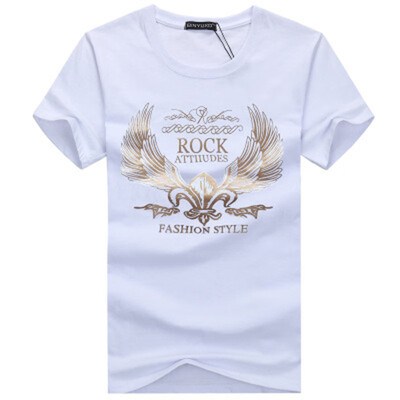 

Newest 2019 Summer Men T-shirt Fashion Brand Logo Print Cotton T shirt Men Trend Casual Short sleeve Tshirt Tops tee