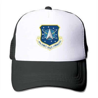 

akowei US Air Force Space Command Insignia Unisex Adjustable Sports Snapback Mesh Hat