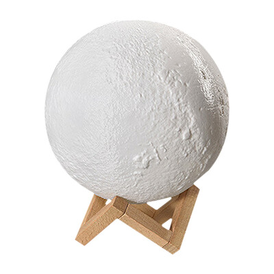 

UpperX 3D Printing Moon Lamp - Baby Sleep Moon Light Lamp with 3 Colors Tap & Touching Control with USB Charging Decor Gifts