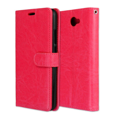 

MOONCASE Huawei Y7 3 card photo frame leather - red