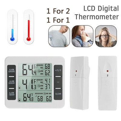 

Willstar Wireless Digital Thermometer ABS Indoor&Outdoor Thermometer for Home Without Batteries