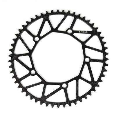

Bike Cycling Bicycle Hollow Chainring Single Crank Wheel Folding Bike Crankwheel Crankset BCD 130MM 5 Holes Crankset 50T 52T 5