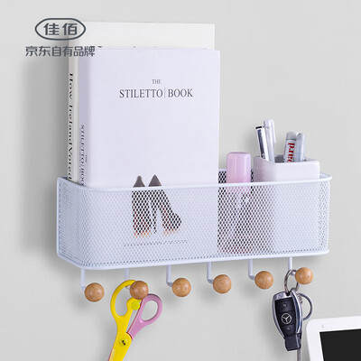 

Jiayu porch wall free punching storage rack desk hanging nail-free rack refrigerator side wall shelf tile wall finishing rack