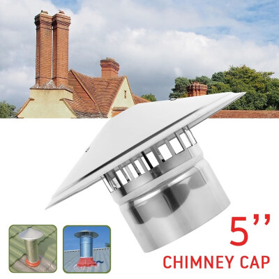 

Willstar 430 Stainless Steel Roof Chimney Cap with Bird Guard Rain&Snow Cap Cover