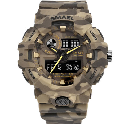 

SMAEL Brand Sport Watches LED Quartz Clock Men Wristwatch