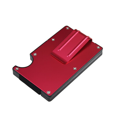 

Men Ultra Light Metal Credit Card ID Holder Slim Money Clip Wallet With RFID Blocking Thin Minimalist