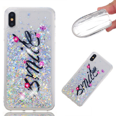 

Glitter Liquid Case for Iphone XXS Fashion Pattern Bling Rugged Shockproof Soft TPU Cover