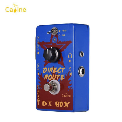 

Caline CP-64 Direct Route Blue DI Box Electric Guitar Effects Pedals Headphone DI Amp Portable Acoustic Guitar Pedal with True Byp