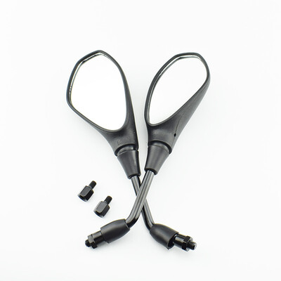 

1Pair Motorcycle Rear Mirror Black Moto Universal Side Mirror Rearview Mirror parts motorbike rear Wide Angle of view mirrors
