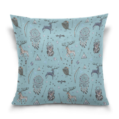

ALAZA Throw Pillow Cover 16 X 16 inch Christmas Gift Cushion Cover with Animals Pattern Printed Pillowcase