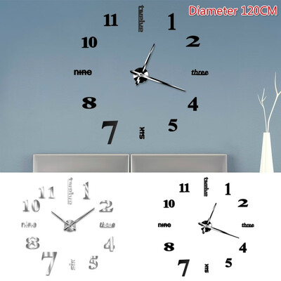 

Willstar Diameter 40cm120cm Modern 3D Acrylic Mirror DIY Wall Clock for Home Living Room Decoration