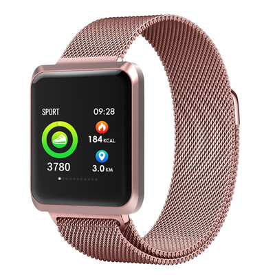 

13 inch wristband color screen fitness bracelet ip68 waterproof watch ios Android heart rate blood pressure sports smart band