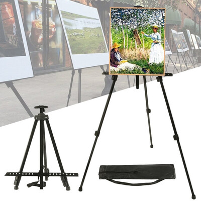 

Adjustable Height Field Easel Stand Table Tripod Portable Artist Top Floor Art Easels