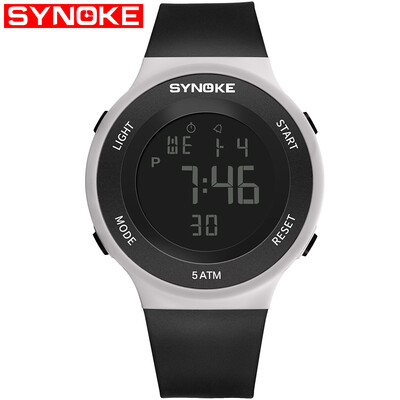 

SYNOKE 9199 Sport Watch LED Digital Watch Alarm Luminous Second Timing Waterproof Sport Band
