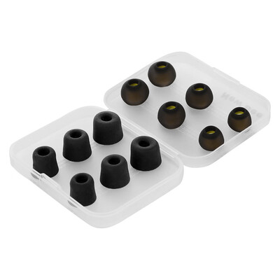 

New Bee Replacement Earbud Tips Memory Foam Ear Foam Cotton Silicone Earbuds 6 Pairs