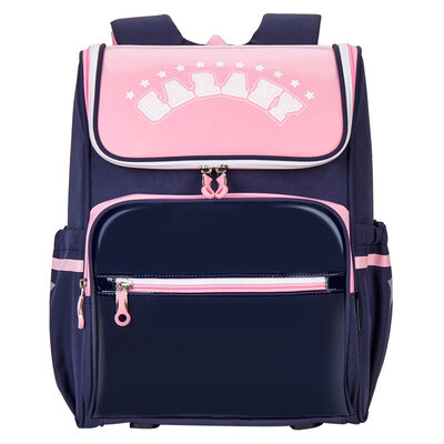 

Cara Carany schoolbags boys&girls childrens school bag 1-4 grade burden integrated one can open college wind backpack CX2742 gouache factory direct
