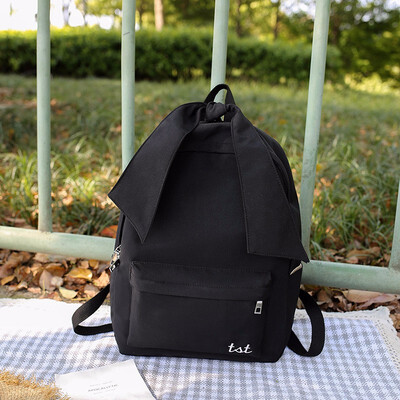 

Pink Cute Bow Backpack for School Teenagers Girls Nylon Daypack Womens Travel Backpacks Bags Youth Fashion Bagpack Female