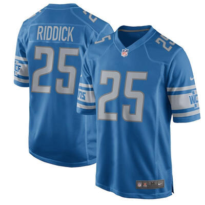

Mens Football Jersey Detroit Lions Barry Sanders Blue 2017 Retired Player Game Jersey