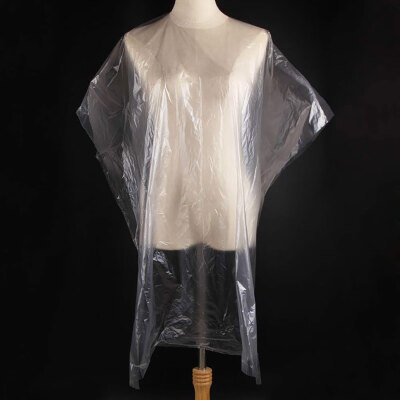 

200Pcs Disposable Shawl Waterproof Capes Hairdressing Gown Multifunctional Transparent Hair Cutting Apron Beauty Supplies