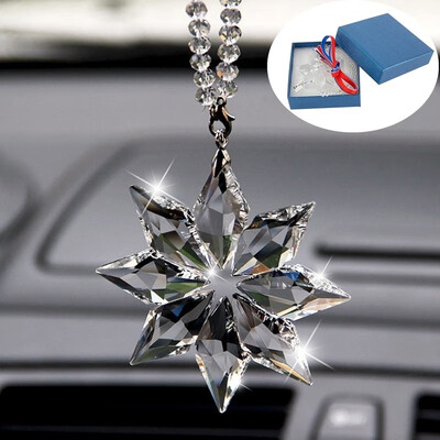 

Transparent Pendant Ornament Car Acrylic Snowflake Car Ornament Gift
