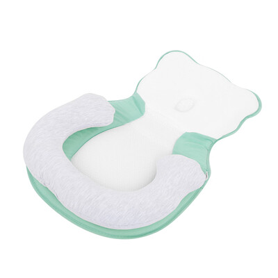 

Willstar 1PCS Baby Bed Sleeping Pillow for Infant Prevent Flat Head Sleep Positioning for 0-6M Newborns Mintgreen