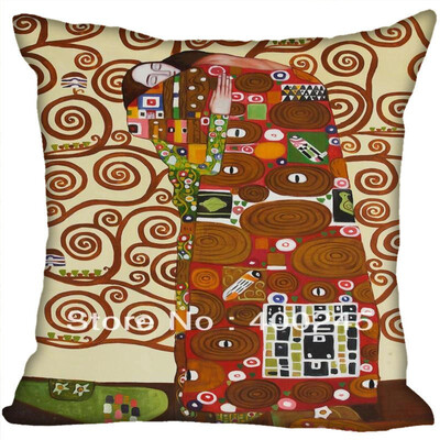 

Gustav Klimt Hot Sale Pillow Case High Quality New Years Pillowcase Decorative Pillow Cover For Wedding Decorative Christmas 35x35CM 35x35CM 35x35CM