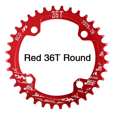 

Bike Narrow Wide Chainring Crankset Single Chain Ring Bike Round Oval Chainrings BCD 104MM 32T 34T 36T 38T