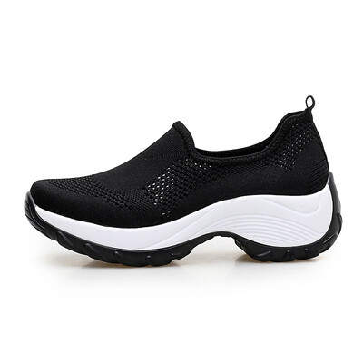

Height Increasing Women Running Shoes 2018 New Summer Sports Sneakers Female Mesh Walking Shoes Plus Size 42 YC-295