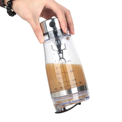 

Willstar 600ml Electric Protein Shaker Bottle Electric Vortex Mixer Cup Portable Blender-White