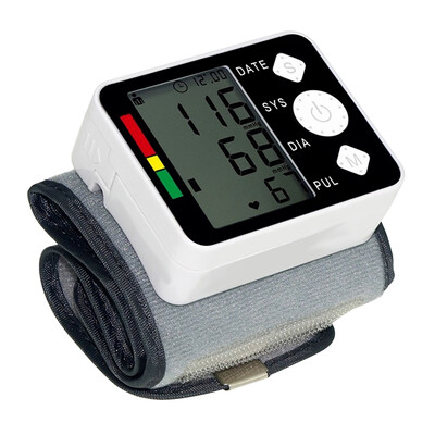 

Digital LCD Wrist Blood Pressure Monitor Heart Rate Pulse Meter Measure Sphygmomanometer Health Care