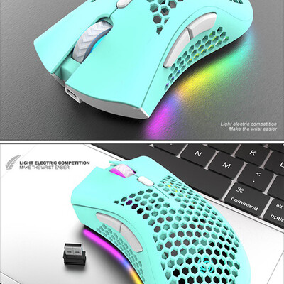

Willstar Wireless Gaming Mouse 7 Keys 12000 DPI RGB Light Effect Hollow Mice