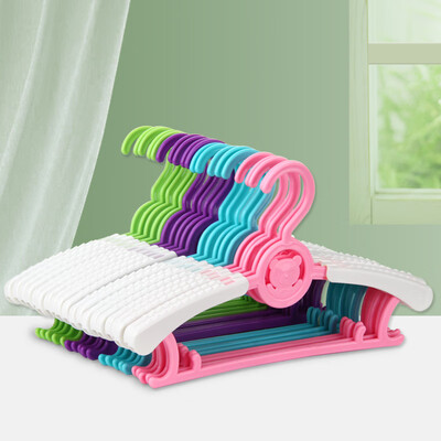 

Additives hangers retractable seamless drying racks non-slip wet&dry plastic drying racks children hangers 20 Pack WG-1272