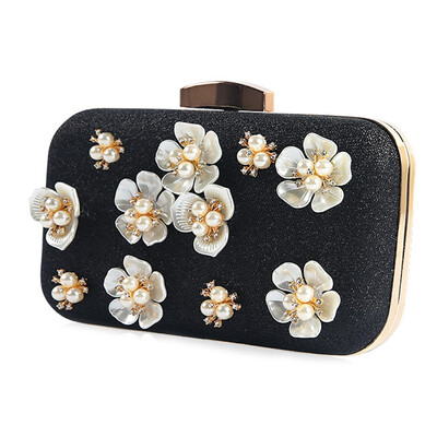 

Women Flower Evening Handbags for Party Small Ladies Shoulder Bag Evening Clutch Wedding Purse Crossbody Bag