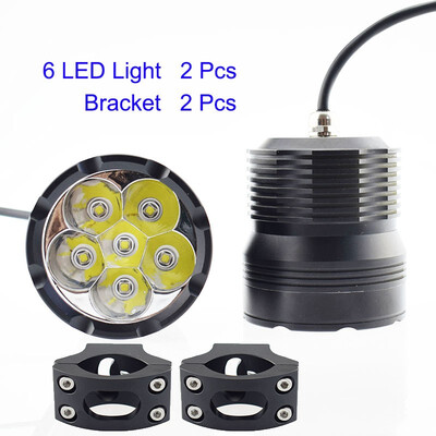 

1Pair Motorcycle LED Headlight 12v 60W Fog Light Motorbike Driving auxiliary lamp 7800Lm Spot Headlamp Offroad Bicycle Spotlight