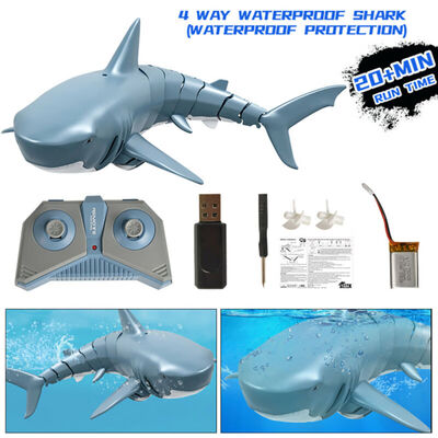 

Willstar 24G Mini Remote Control Shark Toy Electric RC Fish Boat Swim in Water Gift