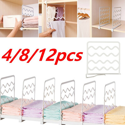 

812pcsVersatile Closet Shelf Divider&Separator for Storage&Organization In Bedroom Bathroom Kitchen&Office Shelves