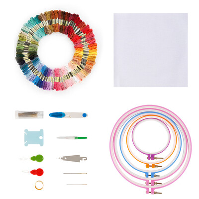 

Embroidery Starter Kit Cross Stitch Tool Kit 50100 Colors Can Select