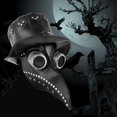 

Willstar Plague Doctor Bird Mask Long Nose Beak Cosplay Steampunk Halloween Costume Props