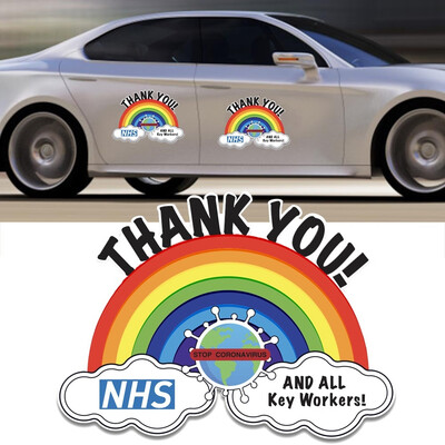 

Thank You Sticker Car WindowWall Sticker Thank You Car Shop Home Decal