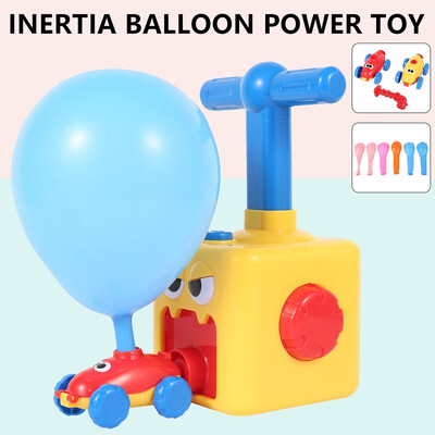 

Fun Inertia Balloon Power Car Toys Aerodynamics Inertial Power Toys for Kids
