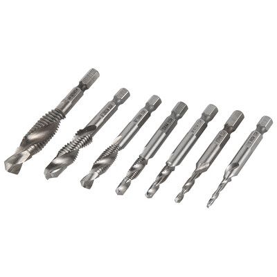

Willstar 7PCSSet Combination HSS Drill Tap Bit for Makita Dewalt Bosch Panasonic
