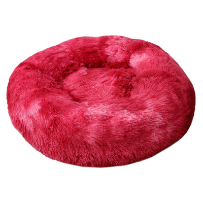 

Winter Warm Round Plush Cat Bed House Soft Long Plush Cat Bed Best Dog Bed For Small Dogs Cats Nest Sleeping Pet Bed Puppy Mat