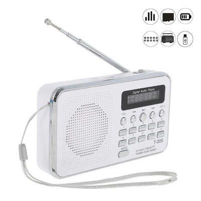 

Willstar Mini Portable LCD Digital FM Radio Speaker USB SD TF Card Mp3 Speaker Player