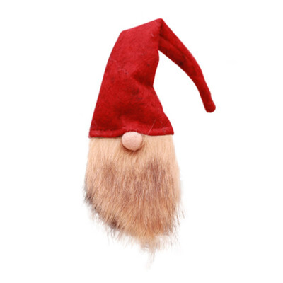 

Yellow Long Beard Santa Claus Elf Bottle Set Festival New Year Dinner Party Christmas Decorations for Home Christmas Decoration