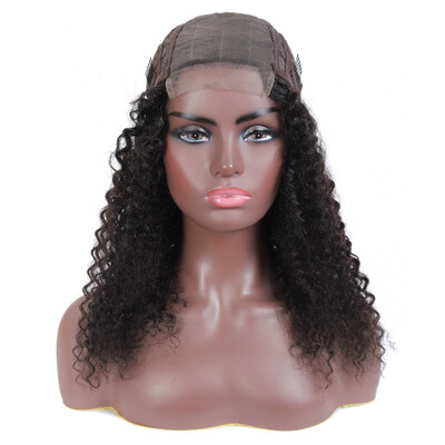 

Amazing Star Virgin Brazilian Hair Curly Wave Lace Front Wigs 4x4 Inch Human Hair Lace Front Wigs Full&Thick Natural Color