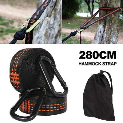 

1set Adjustable Hanging Hammock Tree Strap Heavy Duty Suspension Strap Outdoor Supply