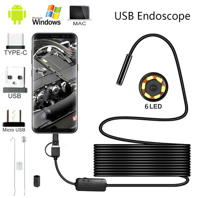 

Willstar PRO 3 in 1HD 6LED Endoscope Borescope Inspection Snake Camera for Andro