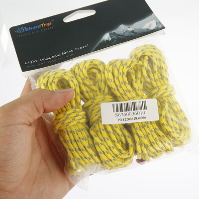 

Willstar 4PCS Bold Tent Wind Rope Camping Ropes Camping Cord Tent Ropes Bananayellow