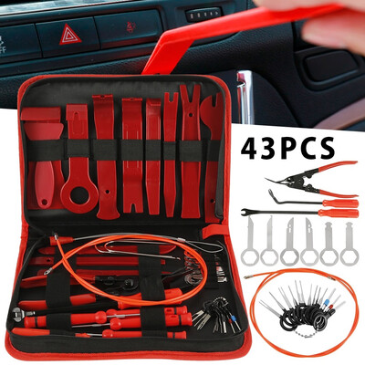 

43PCS Professional Auto Car Audio Door Dash Tirm Panel Install & Removal Pry Tool Pro