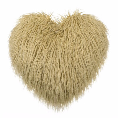 

Luxury Warm Faux Fur Cushion Pink Heart Shape Long Plush Pillow Winter Imitation Mink Fur Cushion For Bed Sofa Tatami Home Decor